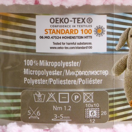 Yarn "Softy Plus" 100% micropoliester 120m/100g (31 children's pink)-3