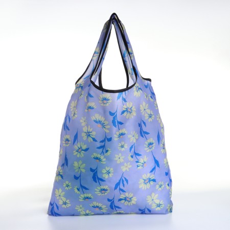 Household bag without fastening, folding, blue color-1
