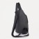 Male sling bag from textiles, headphones, khaki color