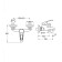 Santek Bus Bath mixer, short spout, with accessories, chrome