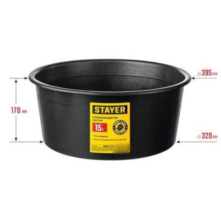 Building pelvis Stayer Strong 06098-15_z01, Round, 15 liters-3