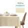 Tablecloth, size 140x240, beige color