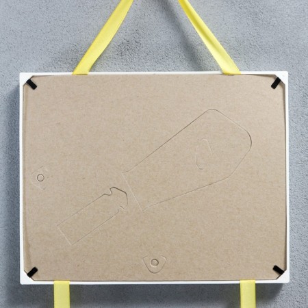 Triple photo frame on braid L-2 15x21 cm white (plastic screen)-3