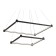 LED LED suspension Ambrella Light, Linetech, FL5597, LED, 60 W, 4800LUM, 3000-6400K, black color black
