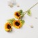 Artificial flowers "Three sunflowers" 15x90 cm