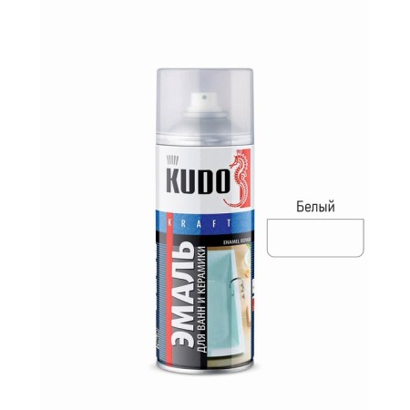 Aerosol paint enamel kudo for baths white 520 ml