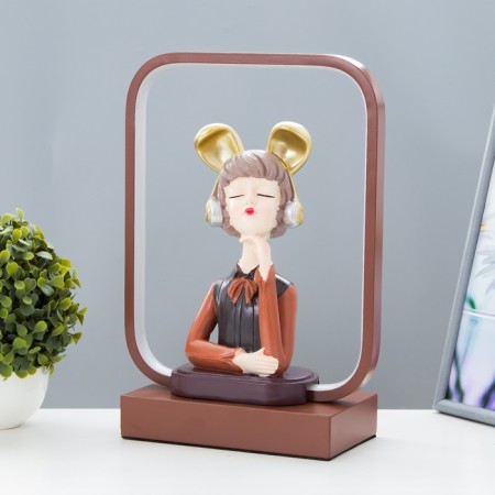 Highlight "Girl in Headphones" LED 15W brown 24x10x34 cm Risalux