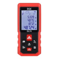 Дальномер лазерный RGK DL70, 70 м, 2 класс, 635 Hm, погрешность ±2