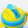 Baby chipper with silicone tube, 300 ml., With handles, blue color