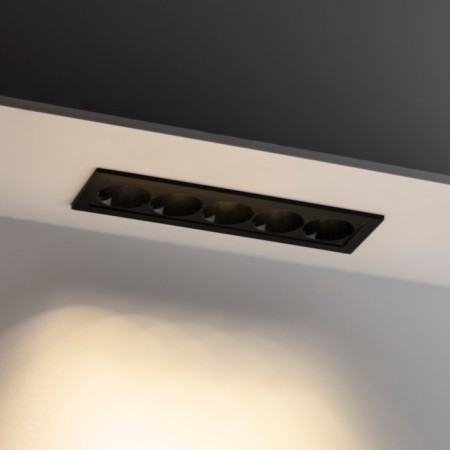 Introduced lamp, artin, rectangular 148x45x555mm LED 10W 800LM 4200K Al Black 599-7