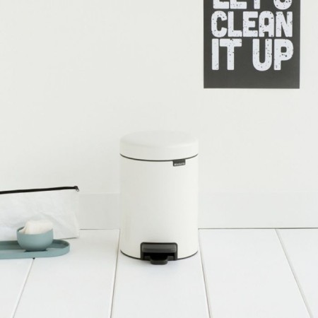 Brabantia Newcon bucket, plastic inner bucket, with a pedal, white color, 3 liters-3