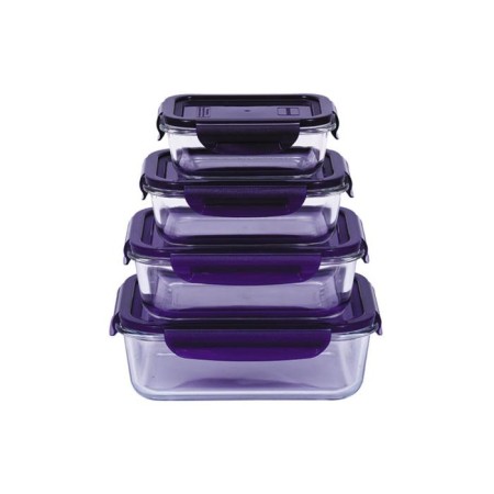 A set of glass containers Oursson 0.37/ 0.63/ 1/ 1.5 l, 4 pcs