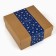Box a gift New Year's folding "snowflakes", embossing, 20 x 20 x 8 cm, New Year