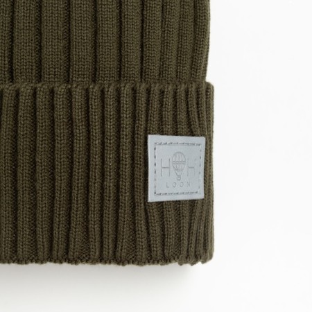 Kit (hat, snood) children, khaki color, size 48-52-1