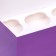 Packaging for 6 cupcakes with a lilac window, 25 x 17 x 10 cm