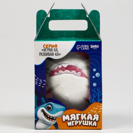 Training cards with a soft toy "shark", color mix-7