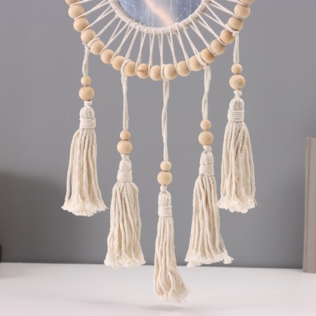 Dreaming Catcher using the Macrame "Reflection" with a mirror of 27x60 cm-2