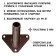 Flagste-bracket, mount for a flag, street, wall-mounted D-2.7 cm