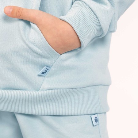 Hoody for girls One Love Light, height 116 cm, color light blue-3
