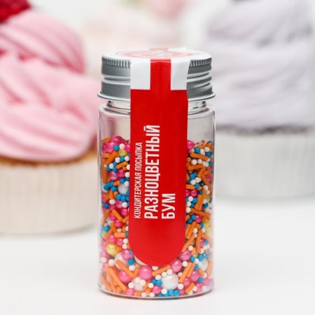Confectionery sprinkling "Multi -colored boom", 50 g-2