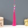 Suspension Textile, metal "Butterfly" fuchsia 1x1.2x16.5 cm