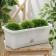 Balcony box with a pallet, 40 cm, marble color
