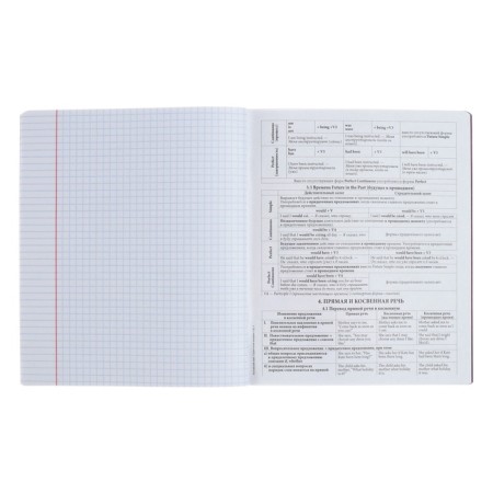 Subject notebook, 48 sheets, cage, English, Erichkrause "Manga", cardboard cover Twin-LK, OFSET BELICE 100%, info block-5