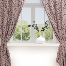 A set of curtains for the kitchen with sequences of Ethel Nature Forest 145x180cm-2 pcs., 100% p/e