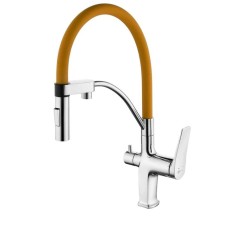 Смеситель для кухни Lemark Comfort LM3074C-Orange, однорычажный, с выходом для питьевой воды   90765