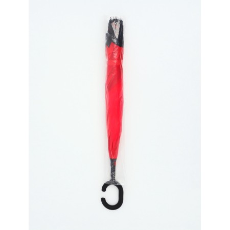 Umbrella - on the contrary, "monoton", mechanical, 8 spokes, r = 53/61 cm, black/red color-5
