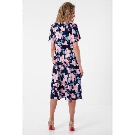 Women's dress, size 42, blue color-8