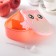 Lancer-bex Plastic with a spoon "Owl", 2 departments: 300 ml, 450 ml, color mix