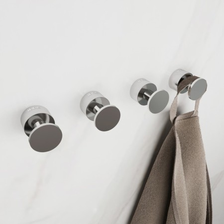 IDDIS HOK4SC0i41, 25x19x19 mm hook set, 4 pcs in the kit, chrome-1