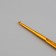 Knitting hook, bilateral, d = 2/3 mm, 13.5 cm, gold color