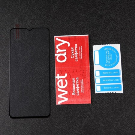 Protective glass Mobility, for Realme C11 2021, full glue, black-1