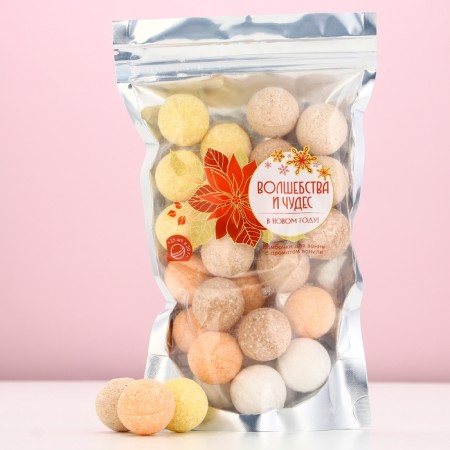 Gift set of cosmetics “Magic and Miracles!”, Bath bombs 25 x 20 g, pure happiness-1