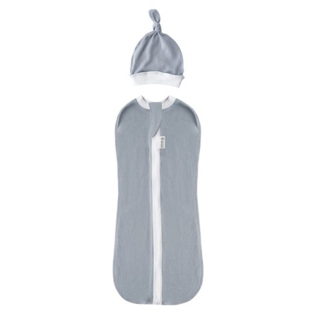Lightning diaper with a hat with a hat Nature Essence, height 68-74 cm, color gray color-2