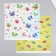 Scrapbooking paper bilateral "butterflies and donuts" density 180 g 30.5x32 cm