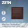 Ventilation grate Zein Lux RM1919KR, 190 x 190 mm, with a grid, metal, brown