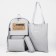 Set of backpacks on lightning from textiles, chover, bag, pencil case, color gray color