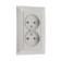 Double Luazon Lighting "Antei", 10 a, hidden, without salary, silver