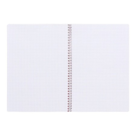 Notebook on the crest A4 60 sheets in the Calligrata cage red, plastic cover, OFSET block-1