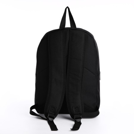 School textile school backpack with pink gradient, 38x29x1 cm, lightning department, black/pink color-4