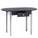 Oval table with an economy drawer 1100x600x750 Metalik gray/wenge