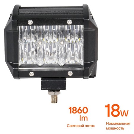 Farah LED two -row Airline, 6 LED, 5D lens, working light, 18W, 98x78x65, 12/24V-1