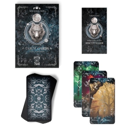 Tarot "Moon and Wolf", 78 cards (6x11 cm), 16+-2