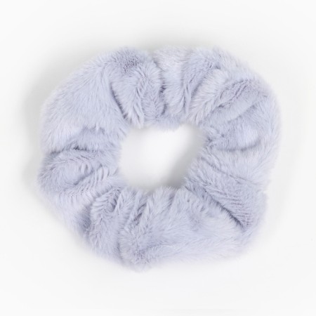 Hair gum is gray, fluffy, 11 cm, cold heart-3