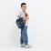Baby backpack on lightning, blue color