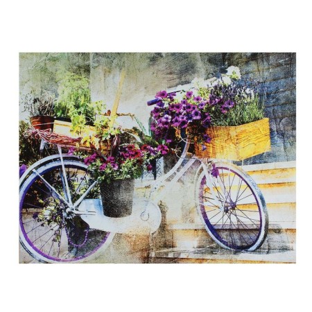 Picture on canvas "Flower bike" 30x40 cm