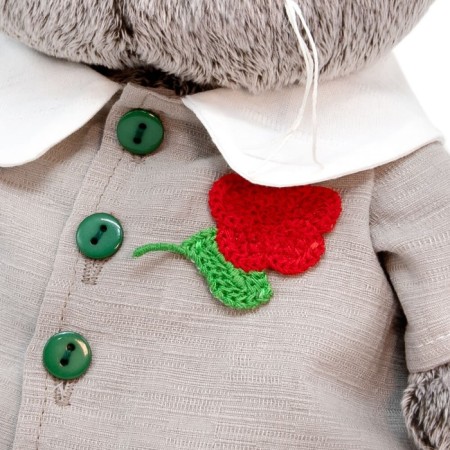 Soft toy "Basik complete with a flower", 30 cm-3